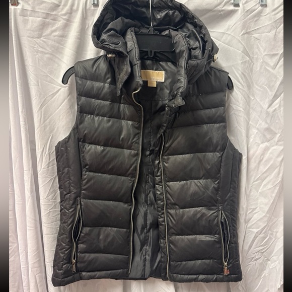 VINTAGE Michael Kors Black Puffer Vest Black/Dark Gray
